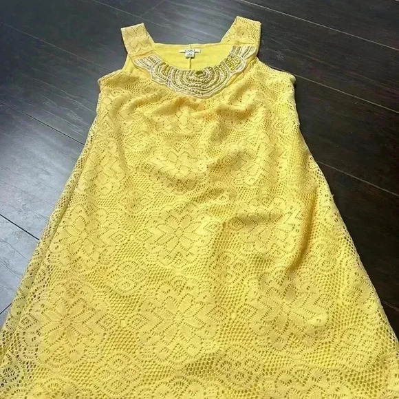 🌸3/$30🌸cato | Vintage style  yellow lace dress - Picture 2 of 8